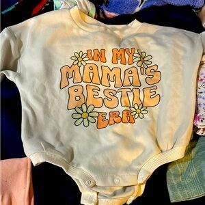 Creairy -Brand.    Size 3-6 months.   Wore once